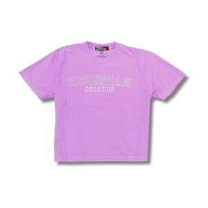 GARMENT DYED LADIES CROPPED T-SHIRT